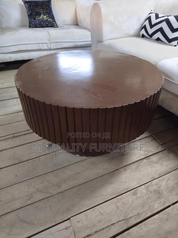 Brown Round Shaped Coffee Tables