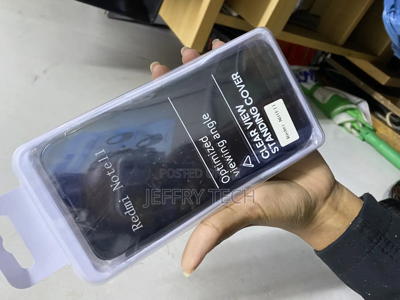 Navnika Flip Cover for Redmi Note 11 Mirror Clear View