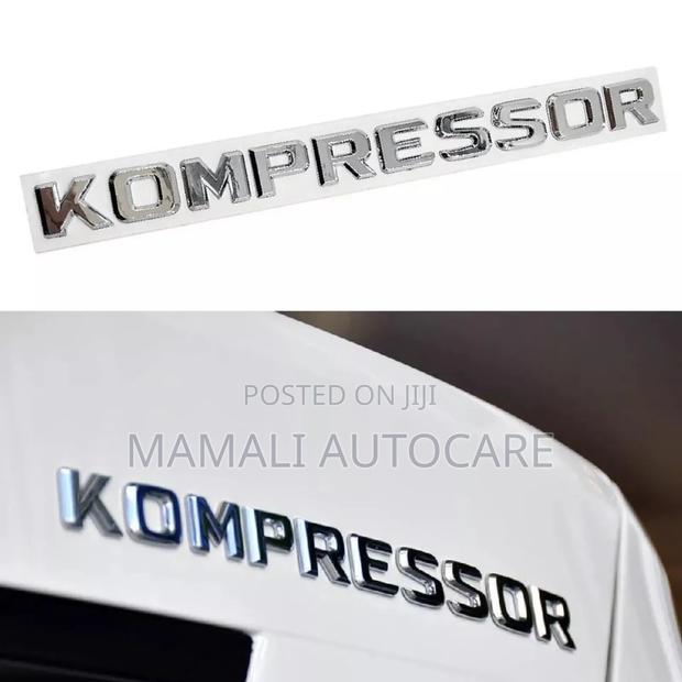 Kompressor Chrome Metallic Logo Badge