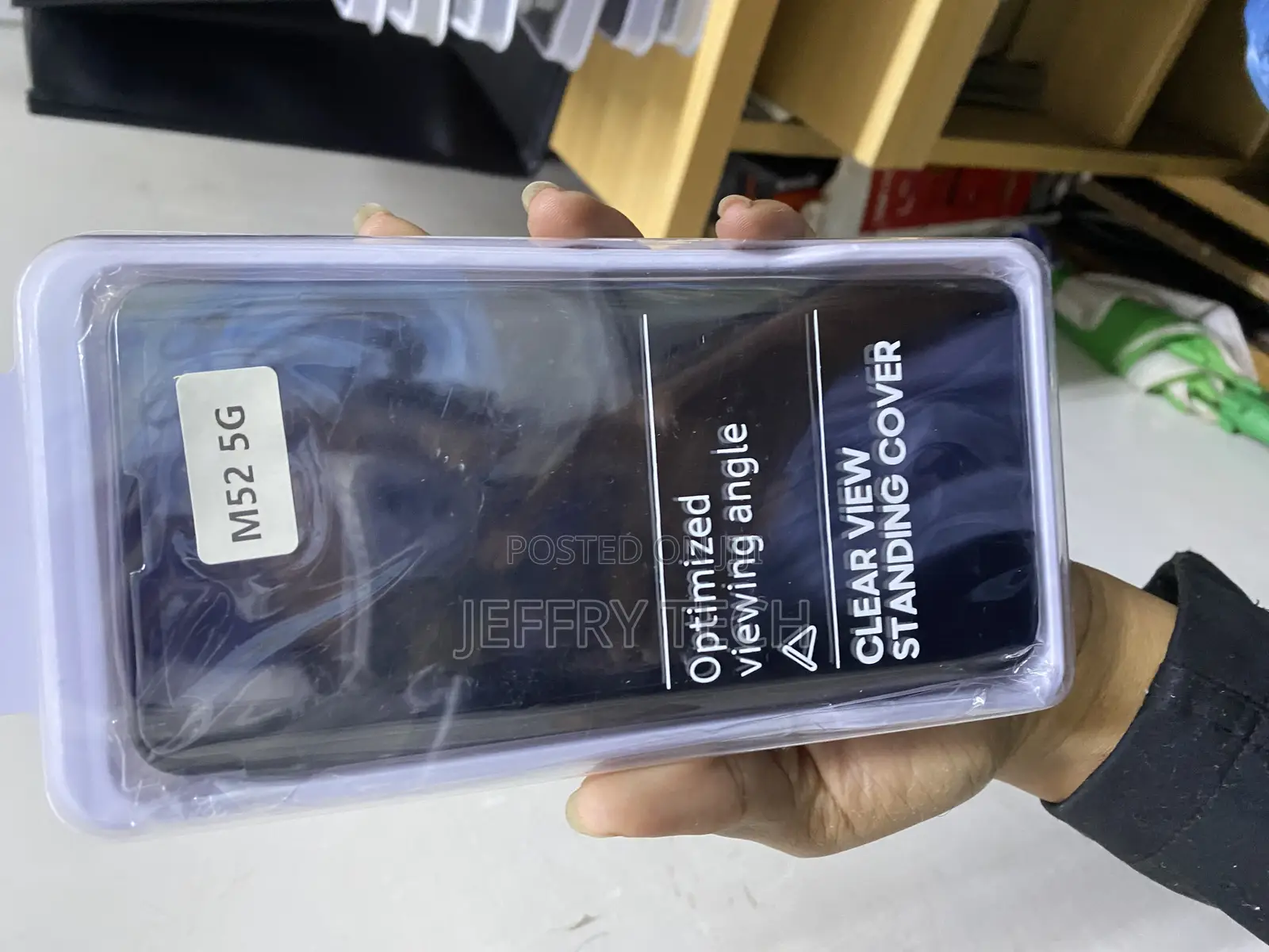 Liner Case for Samsung Galaxy M52 5g, Smart Flip Clear View