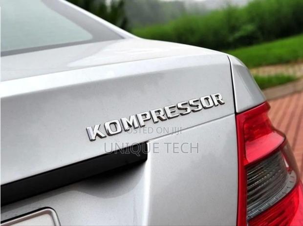 Kompressor Chrome Car Logo Emblem - main view