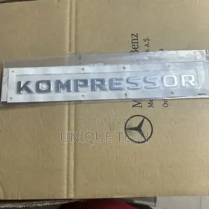 Silver Finish Kompressor Car Logo Badge