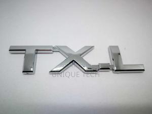 TXL Silver Chrome Logo Emblem Badge - thumbnail 2