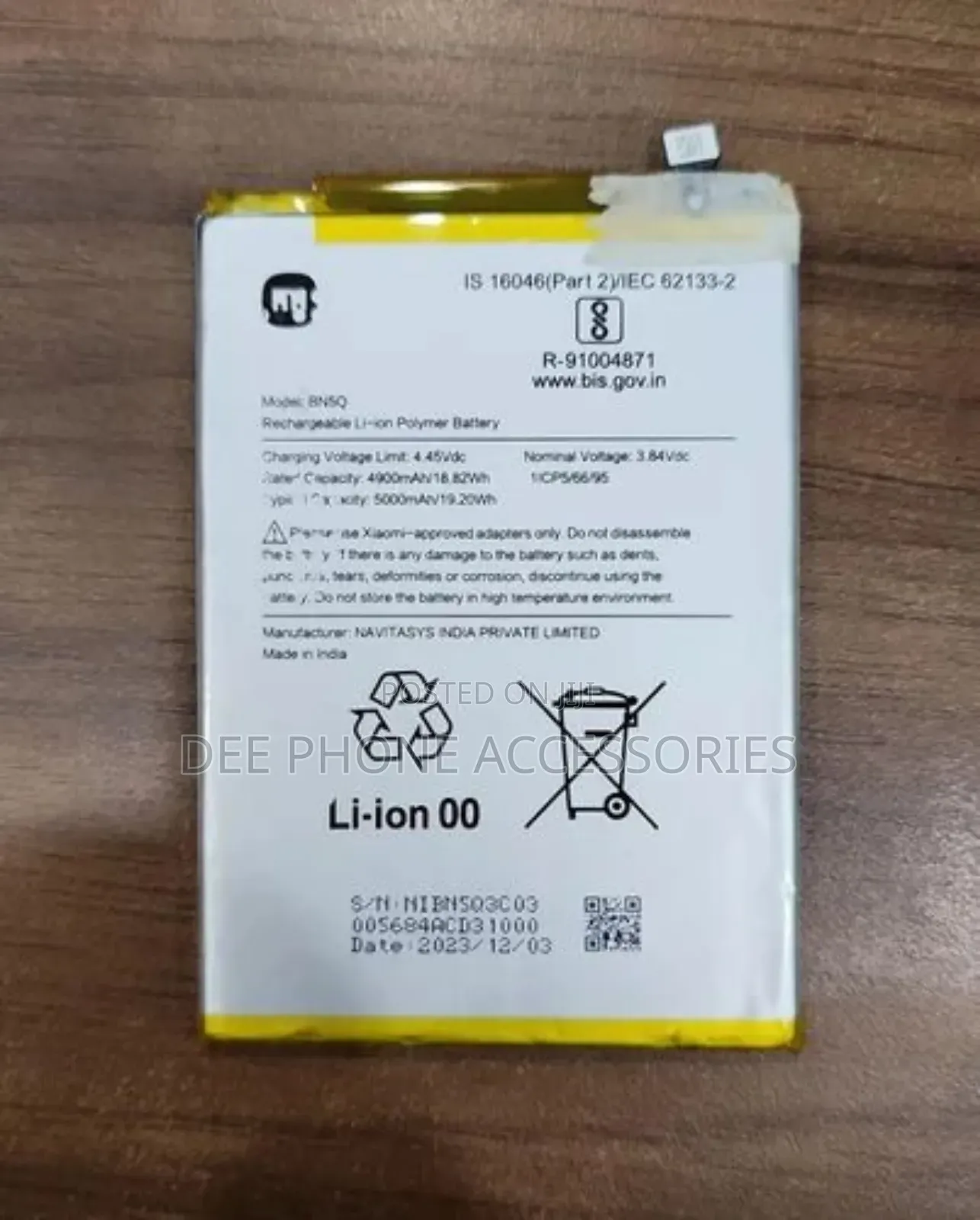 Redmi 13c Phone Replacement Battery