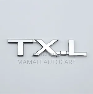 TXL Silver Chrome Logo Emblem Badge