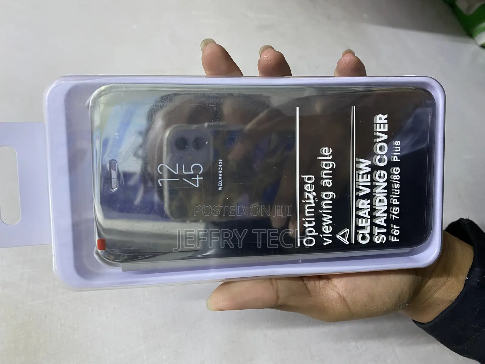 Savnika Smart Clear View Mobile Flip Cover for iPhone 7g Plus