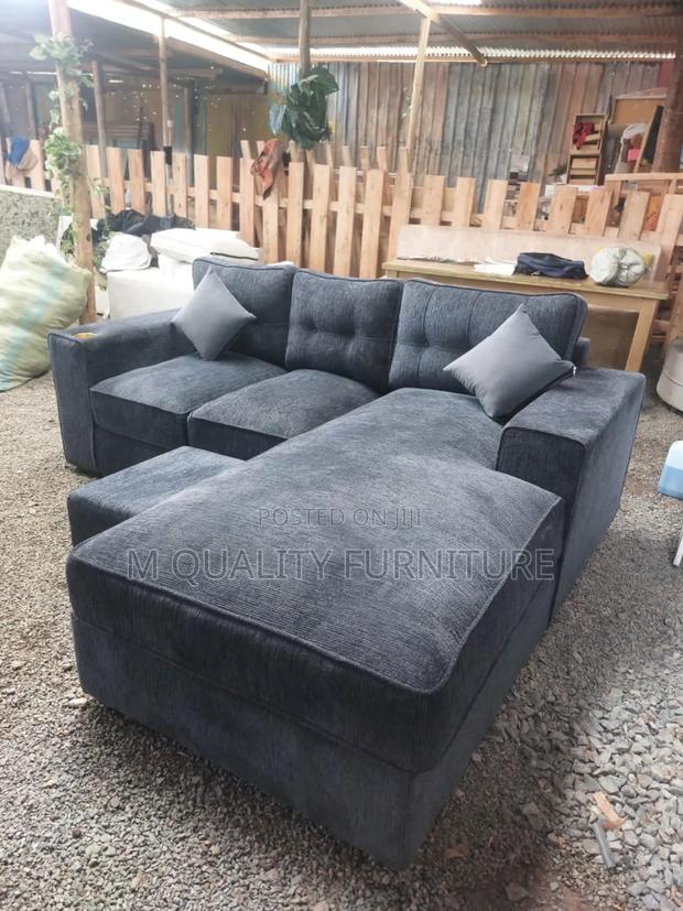 5 Seater L Shaped Sofa-Modern Design - thumbnail 2