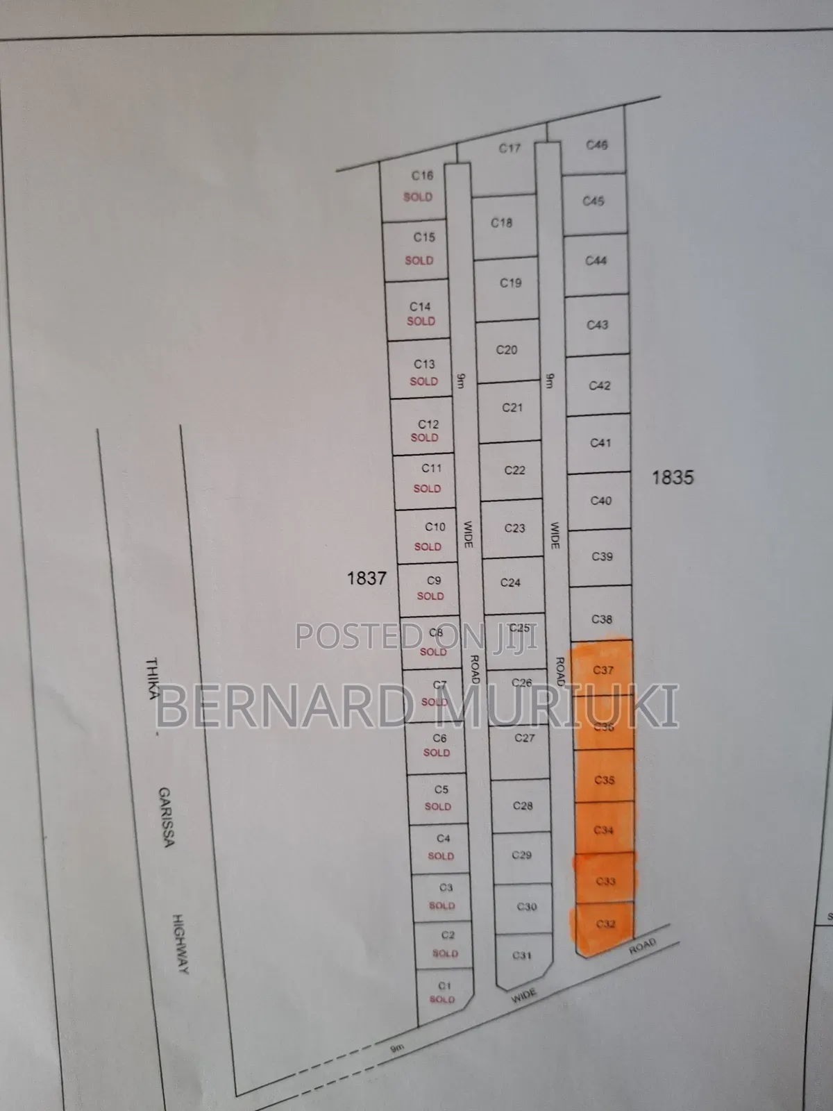 40no 50x100 Plots at Matuu, Kangonde