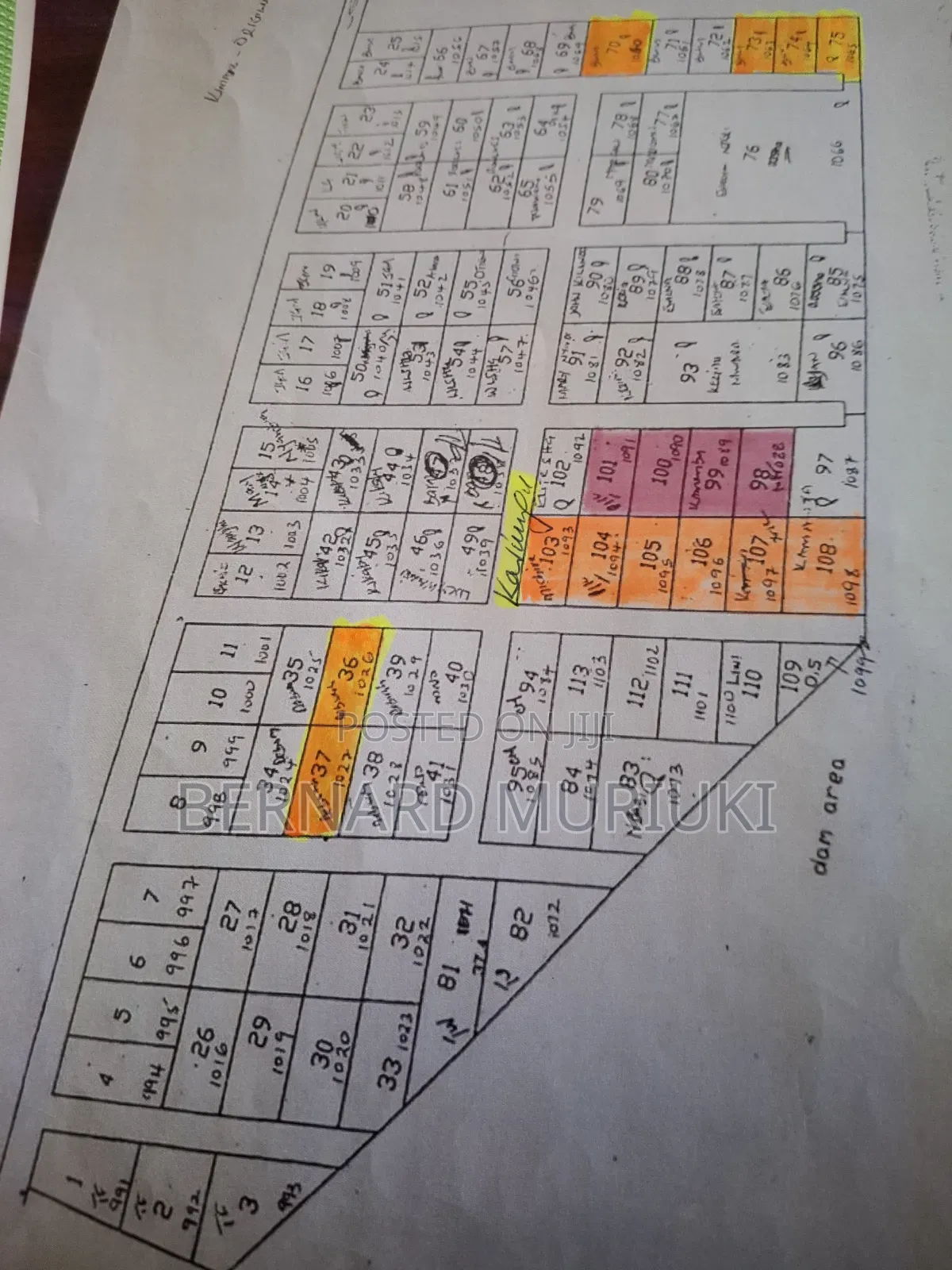 6no 50x100 Plots at Matuu, Kangonde