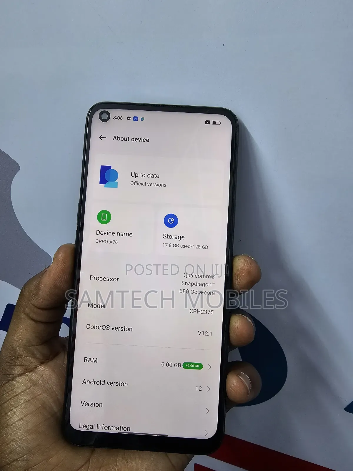 Oppo A76 128 GB Black