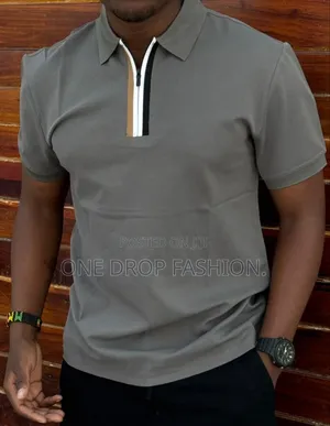 Colar Zip Casual T-Shirts