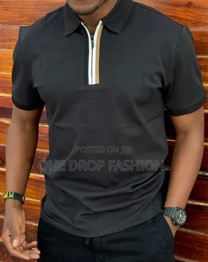 Colar Zip Casual T-Shirts