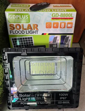 Gdplus Gd-8800l 100w Solar Led Flood Light Daylight Ip67