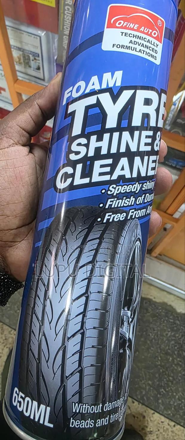 Foam Tyre Shine Cleaner 650ml Advanced Silicone Tire Foam Polish - thumbnail 3