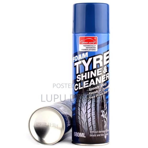 Foam Tyre Shine Cleaner 650ml Advanced Silicone Tire Foam Polish - thumbnail 4