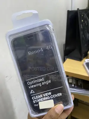 Kbiko Oppo Reno 4 4g Clear Viewc Leather Flip Case