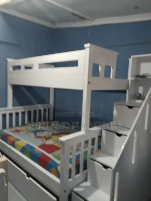 White Double Decker Bed