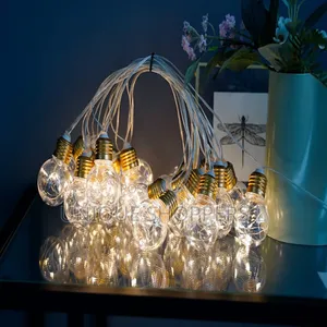 Golden String Lights With Glitters