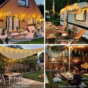 3m Tear Drop Solar Powered Outdoor Lights Suitable for Christmas