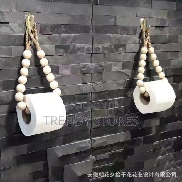Beaded Toilet Paper Roll Holder