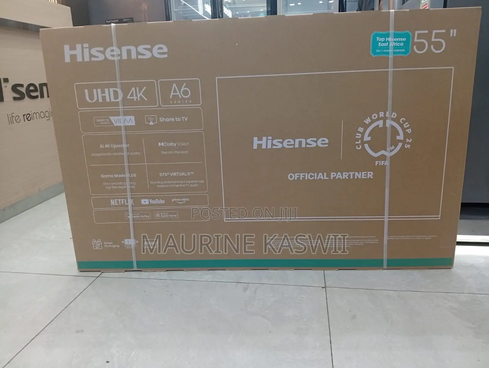 Hisense 55” Inch A6 Smart Frameless 2025 Tv