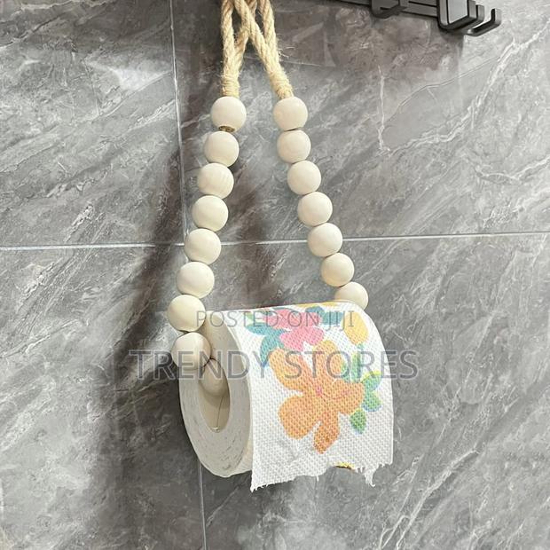 Beaded Toilet Paper Roll Holder - main view