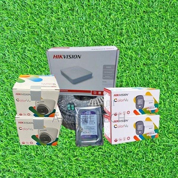 Best Full Kit Dahua Colorvu 4 New CCTV Cameras Complete System Kit
