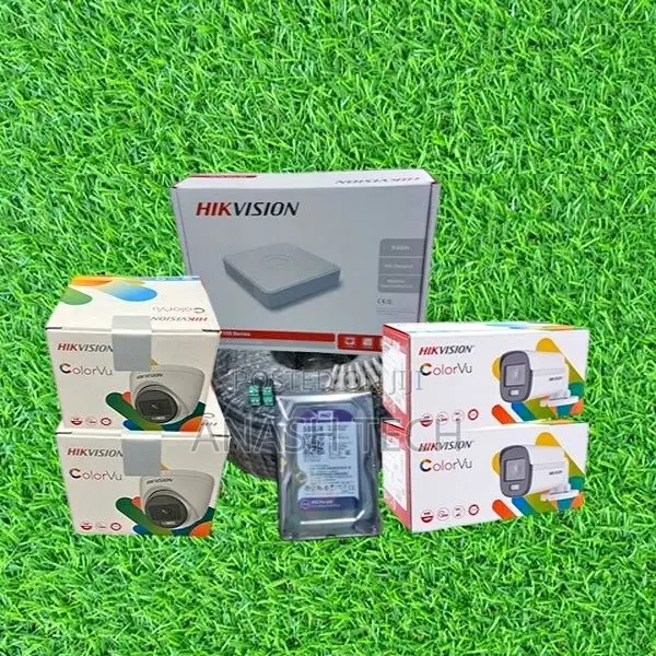 Best Full Kit Dahua Colorvu 4 New CCTV Cameras Complete System Kit
