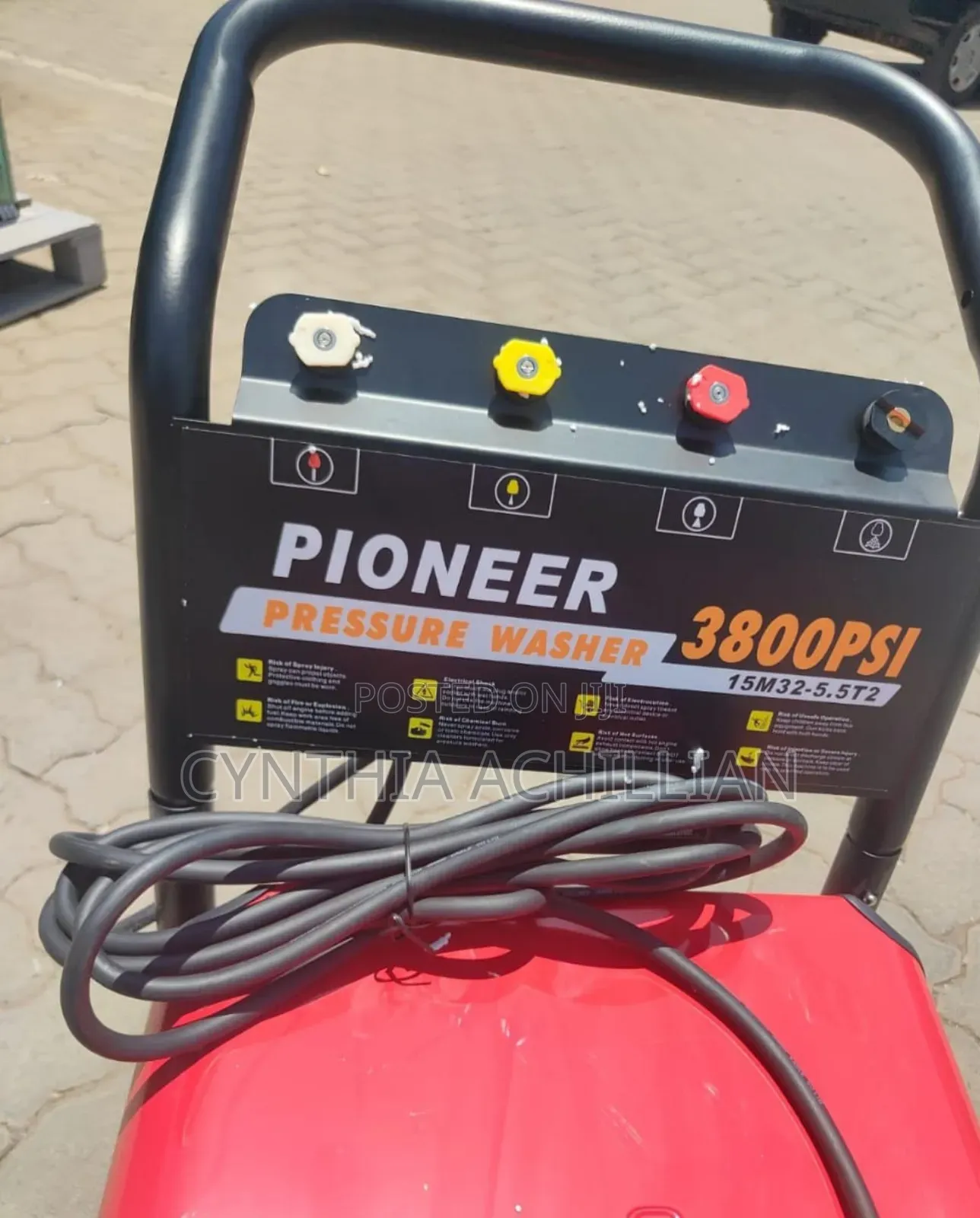  Pioneer Pressure Washer – 3800 Psi (3 Phase Powered)