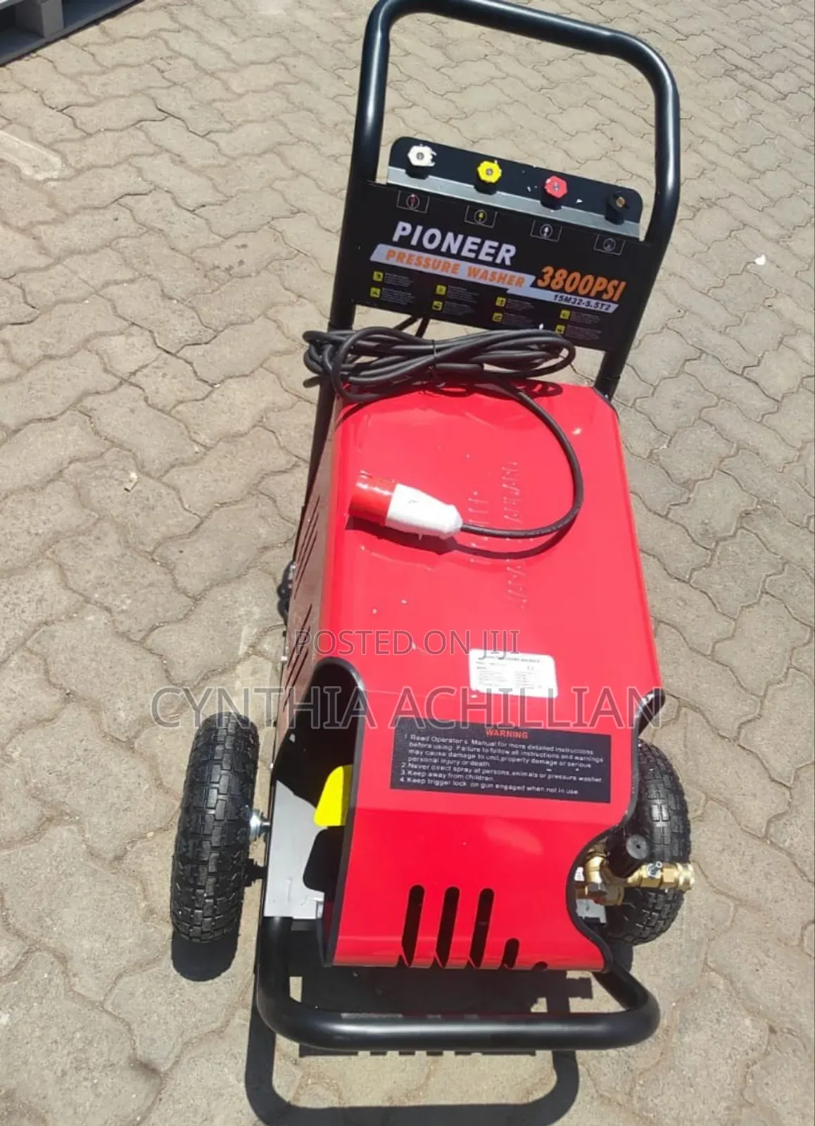  Pioneer Pressure Washer – 3800 Psi (3 Phase Powered)