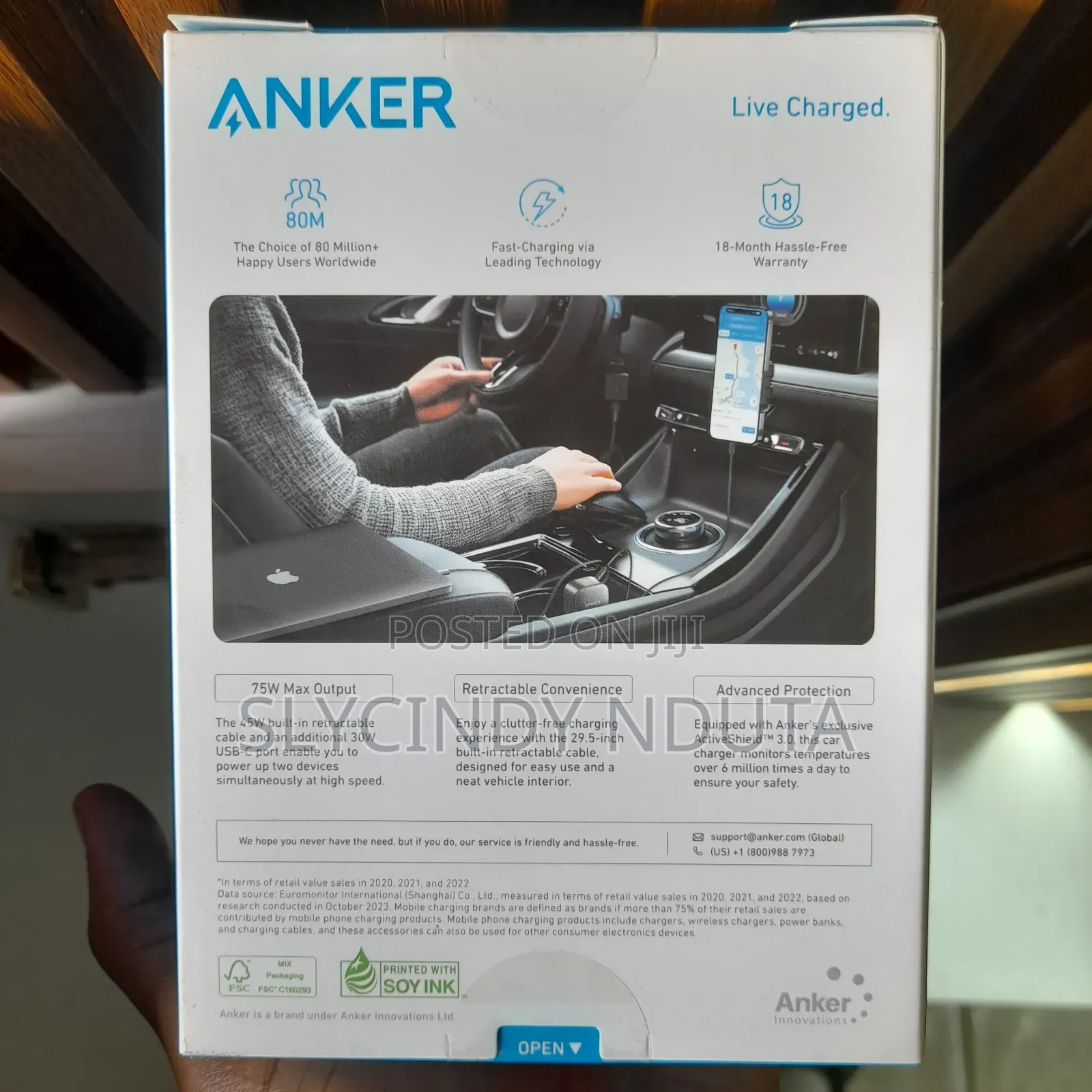 Anker 2-in-1 Clutter-Free Car Charger