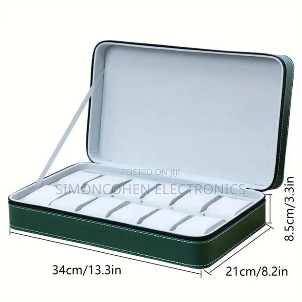 12 Slots Watch Organizer/Storage Box - thumbnail 2