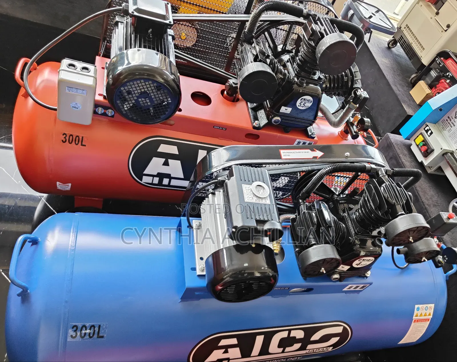  Aico Air Compressor – 300 Litres (Electric Powered)