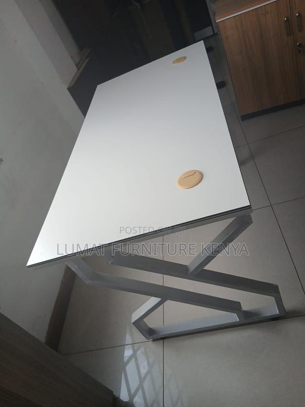 1.4m Modern White Home/Office Study Table - thumbnail 2