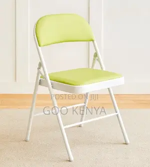 Home Chair; Space-Efficient Leather Folding Seat With Strong Base
