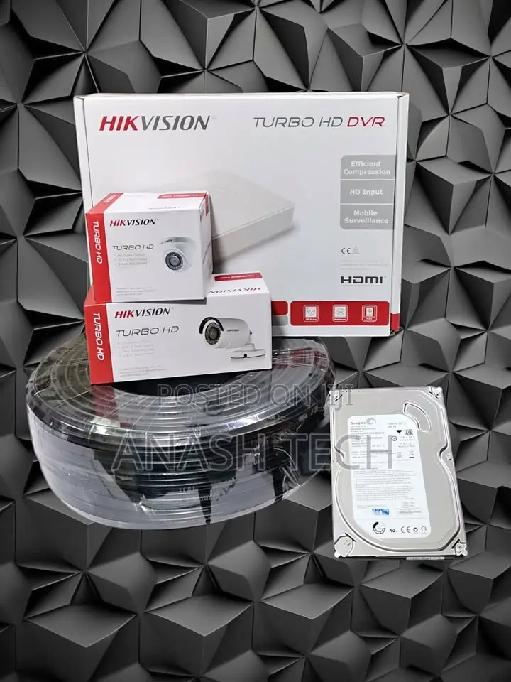 Hikvision Full Hd (2mp) 4 CCTV Camera 4ch Incredible Full Hd DVR Kit