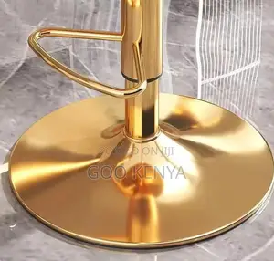 Home Counter Stool; Rotating Fabric Bar Stool With Round Back Support