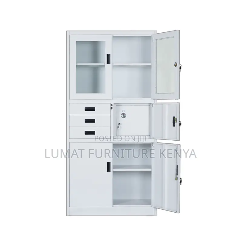 Metallic Filing Cabinet With Safe