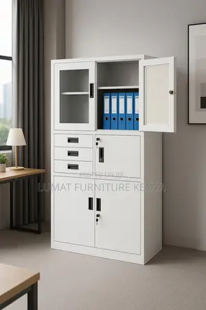 Metallic Filing Cabinet With Safe