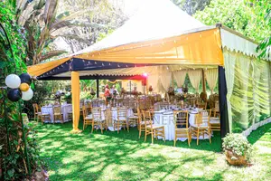 100pax Party Decor Set Up With B-Line Tent Chiavari Chairs