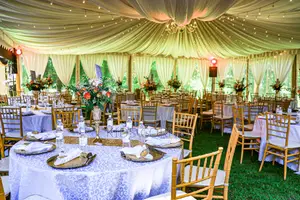 100pax Party Decor Set Up With B-Line Tent Chiavari Chairs