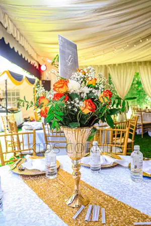 100pax Party Decor Set Up With B-Line Tent Chiavari Chairs