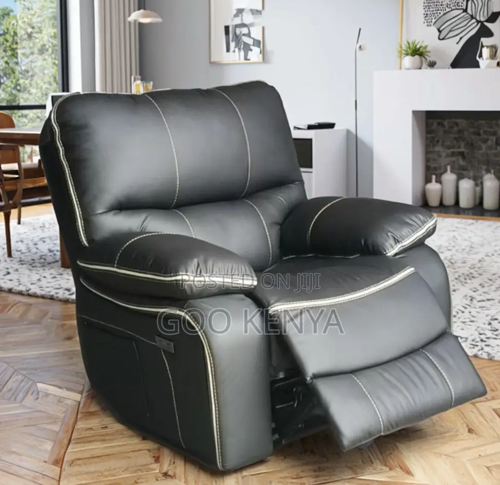 Home Sofa; Soft-Touch Leather Recliner Sofa for Modern Homes