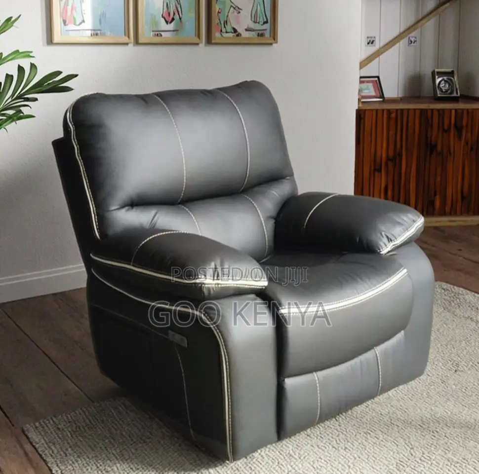 Home Sofa; Soft-Touch Leather Recliner Sofa for Modern Homes