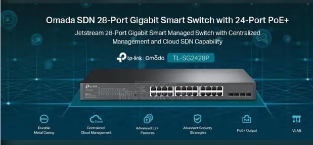 Tp-Link 28-Port Jetstream Gigabit Smart Switch 24-Port Poe+ Tl-Sg2428p