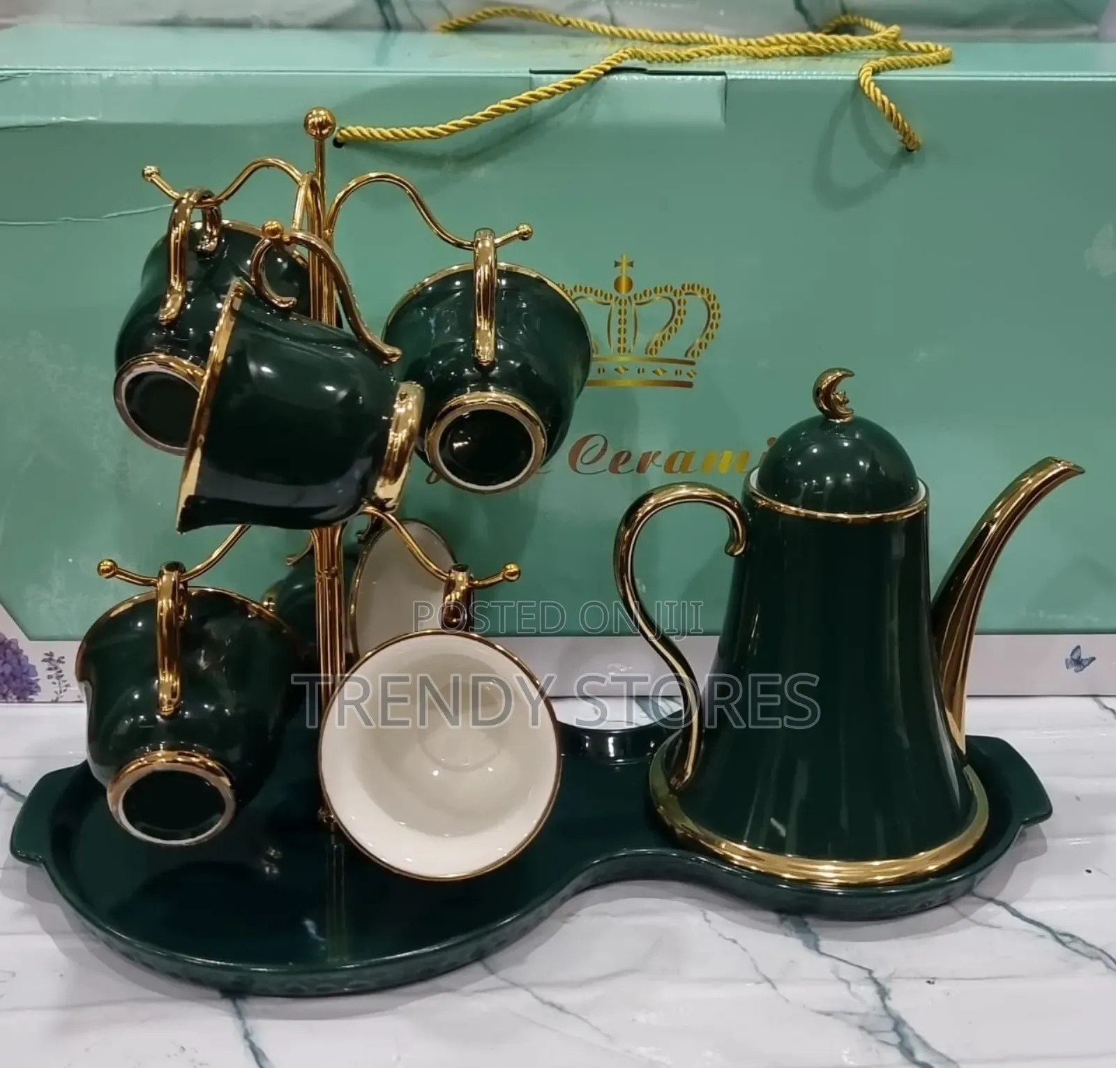 Rotating Tray Tea Set