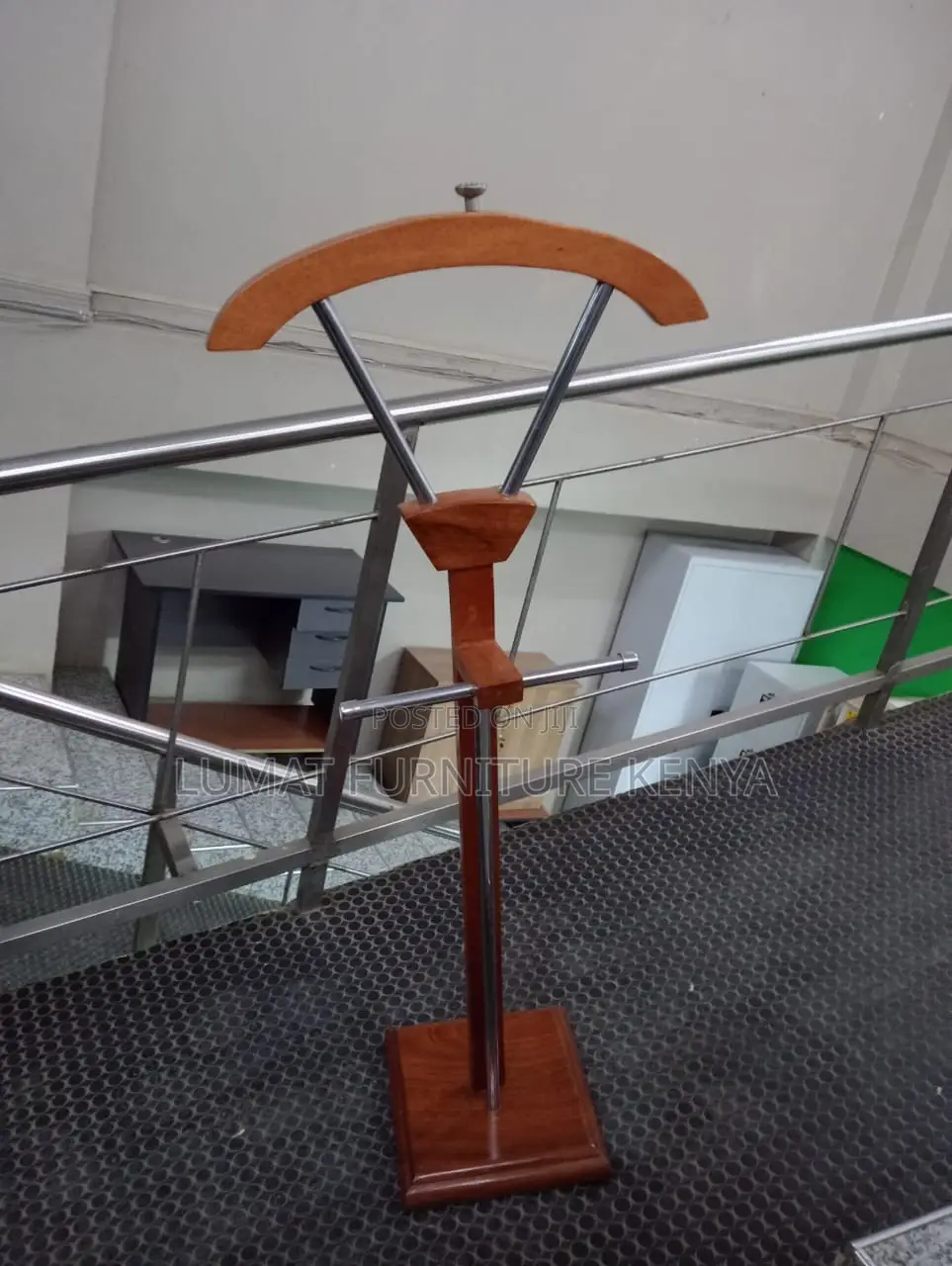 Wooden Metal Hanger Stand