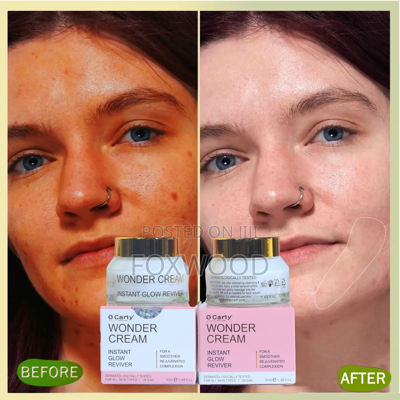 O'Carly Wonder Cream Instant Glow Reviver.