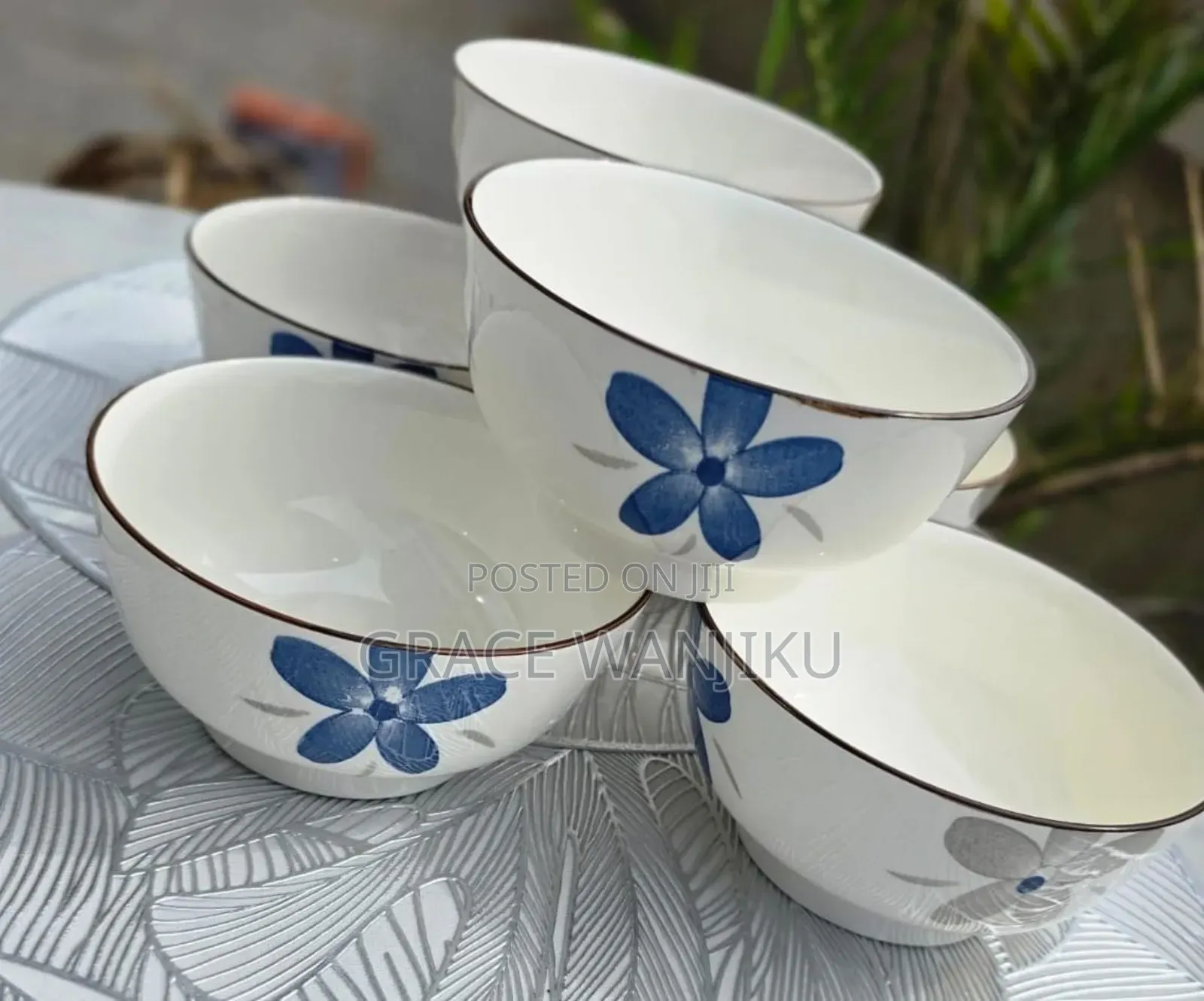 *6pcs Blue Bowls* 
 *Contains:* 6pc
 *Material:* Ceramic