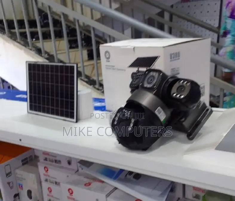 Solar CCTV 3 Lens Camera – Human Motion + Night Vision